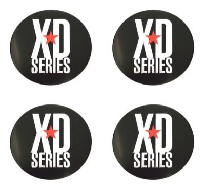 4x NEW KMC XD Series XD778 Monster 78mm Black Wheel Center Cap Emblems Logos