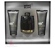 Mont Blanc Legend 3Pc Set Eau De Parfum - 3.3oz Spray + After Shave +Shower Gel