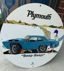 Vintage Style Plymouth Oil  Metal Heavy Quality Sign