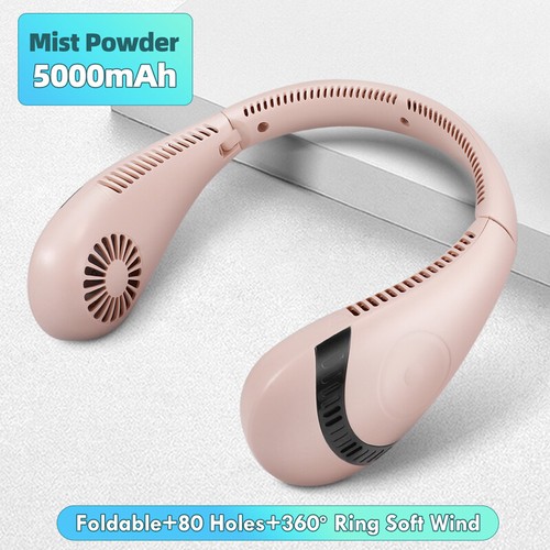 Neck Hanging Fan Cooling Air Cooler Little Electric Air Conditioner Foldable New - Picture 3 of 75