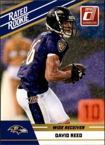 2010 Donruss Rated Rookie Football Card #25 David Reed Baltimore Ravens ...