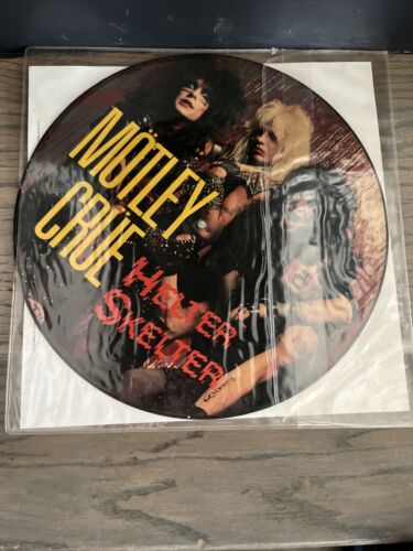 2- Motley Crue Helter Skelter 1984 picture disc with Sleeve Collectors Item