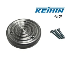 Bull's eye style carb cover for Keihin CV Harley Air cleaner cover