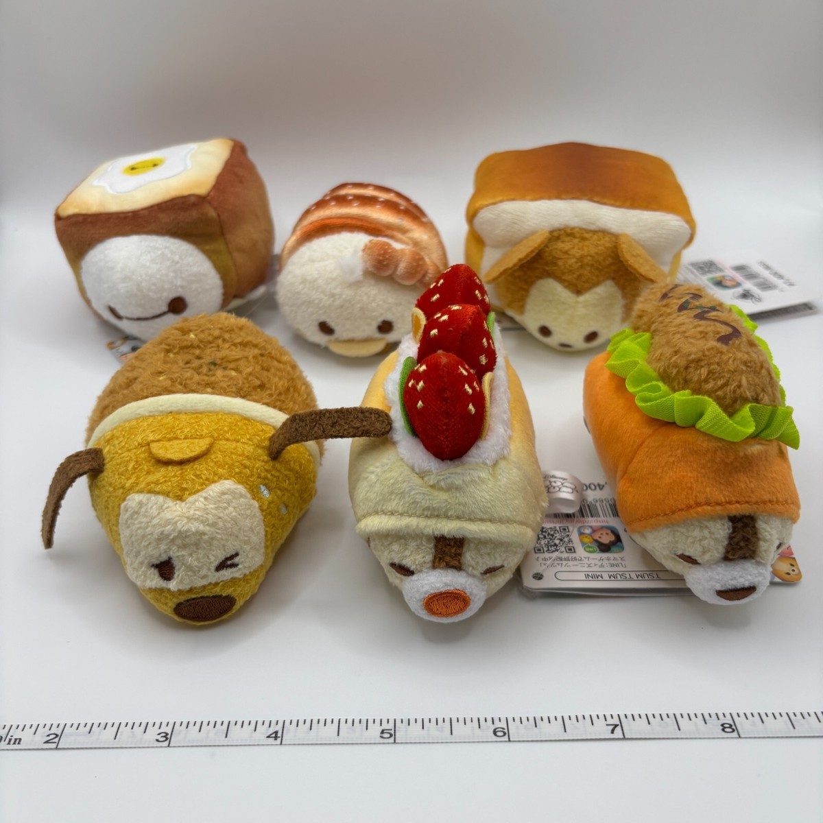 Disney Store 2025 MICKEY'S BAKERY TSUM TSUM Plush FULL Set of 6