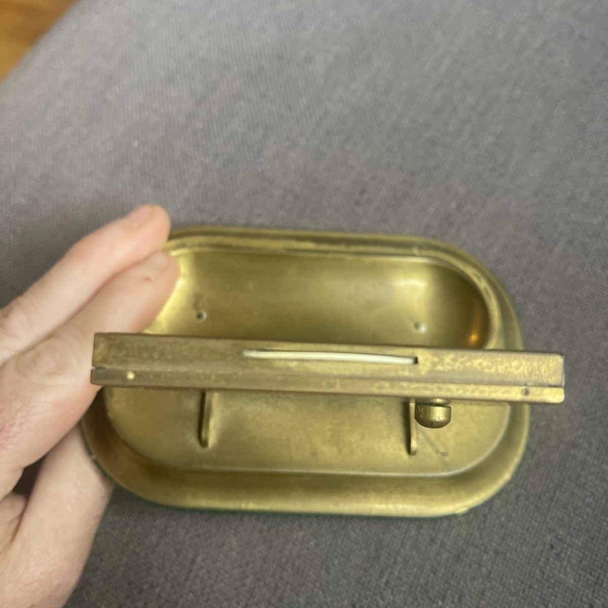 J E Mergott BRASS ADVERTISING PERPETUAL CALENDAR 1920s Jackson 