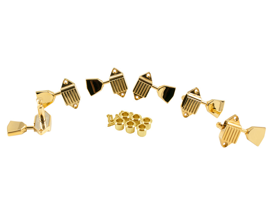 KLUSON WAFFLEBACK 3+3 Gold Keystone button tuners fits Gibson SG