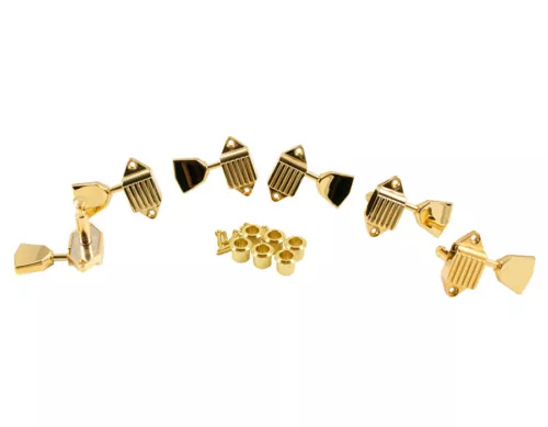 KLUSON WAFFLEBACK 3+3 Gold Keystone button tuners fits Gibson SG custom 63-75