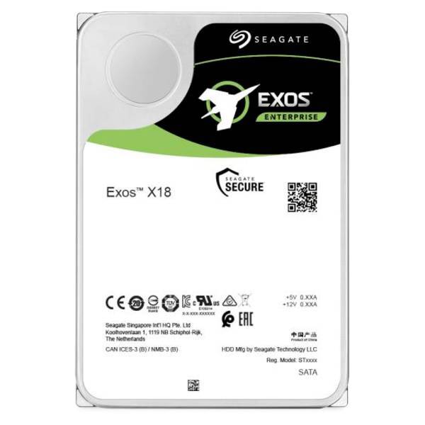 Seagate ST12000NM000J  Exos X18 12 TB Hard Disk interno 3,5 SATA III  Bulk
