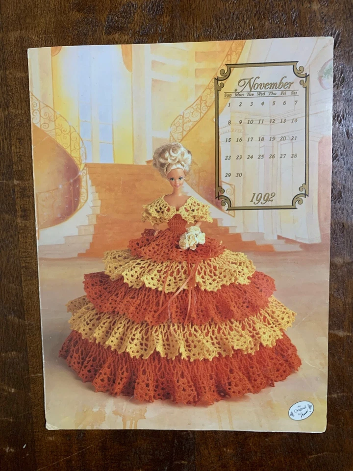 VTG Annie’s Calendar Bed Doll The Cotillion Collection Crochet Pattern Books - Image 2 of 4