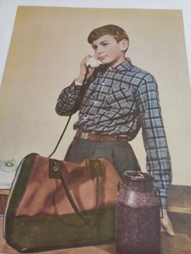 Soviet Vintage posters. Everyday life of school and pupils. 1950s USSR. 31 ## - Picture 4 of 24