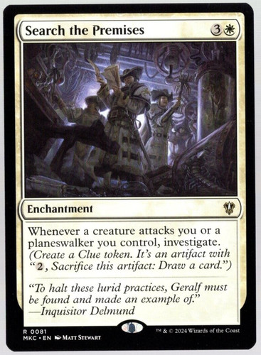 Search the Premises 0081 Non Foil Rare Murders at Karlov Manor MTG Near Mint