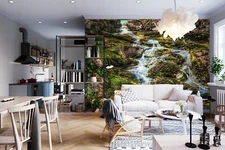 3D Stream Water O1824 Wallpaper Wall Murals Removable Wallpaper Sticker Fay