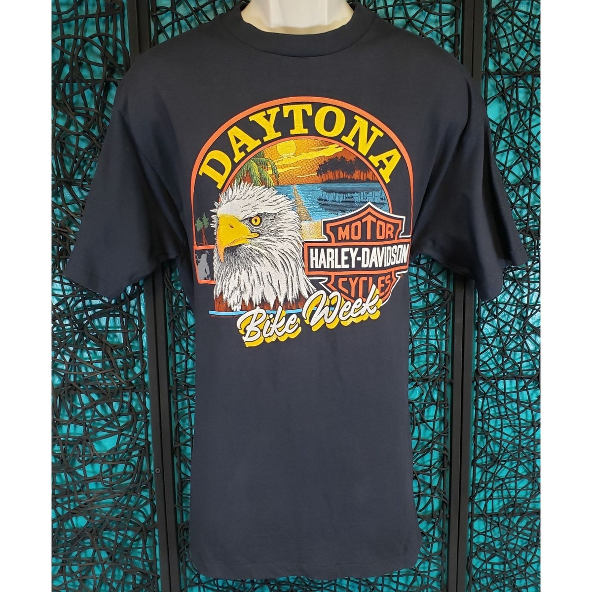 VTG HARLEY DAVIDSON DAYTONA BIKE WEEK EAGLE 1989 MENS T TEE SHIRT