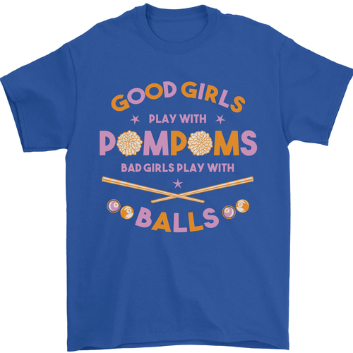 Bad Girls Play With Pool Balls 9-Ball Mens T-Shirt 100% Cotton - Picture 4 of 106