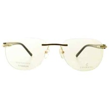 New Philippe Charriol PC75069 C03 Shiny Gold Metal Frame Demo Lens Eyeglasses