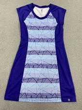 Title Nine Dress Medium Gidget 2.0 Blue Geometric Stretch Outdoors Athleisure