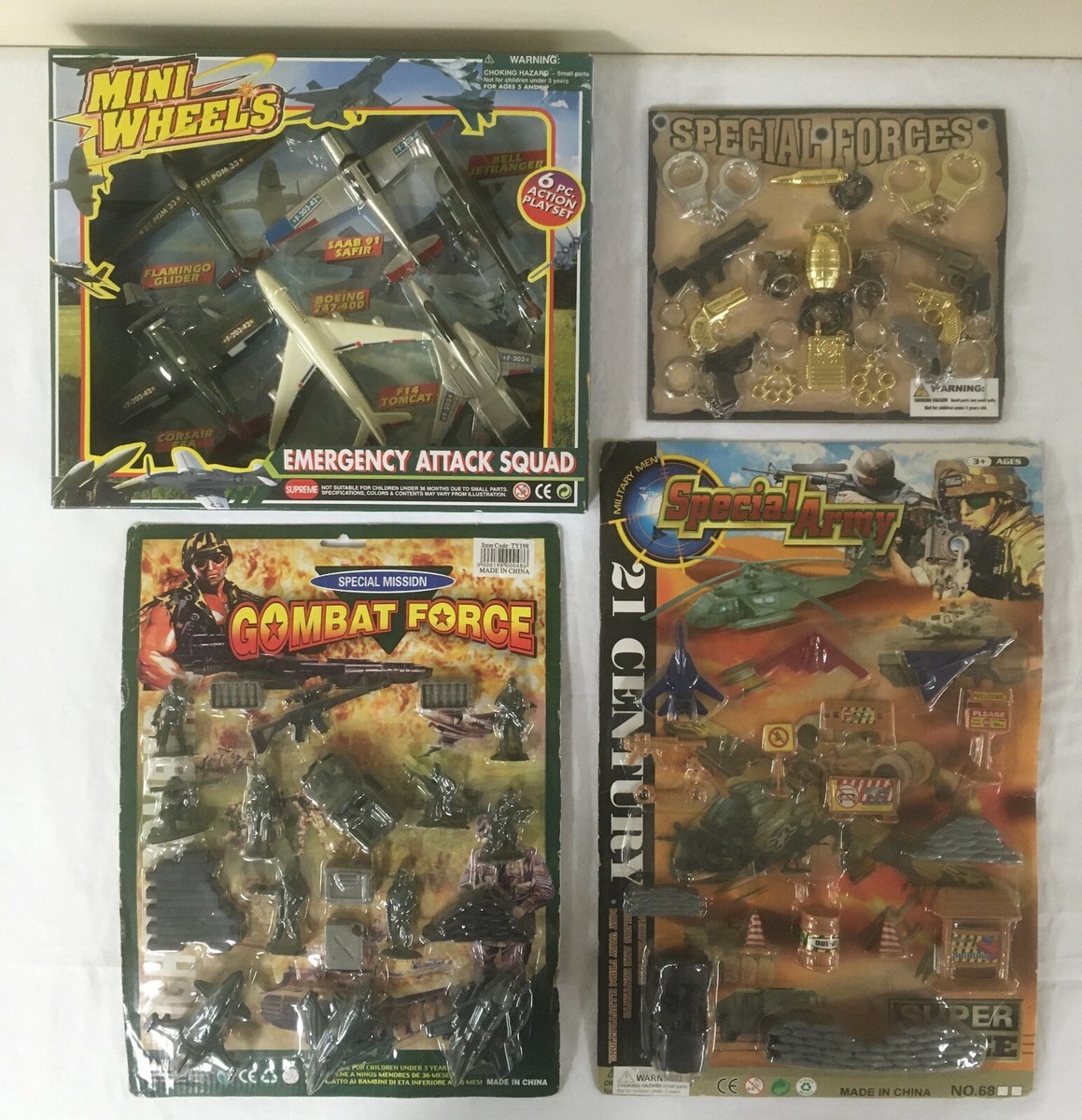 Vintage Toy soldiers lot featuring 4 Brand new sealed sets
