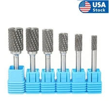  TCT Carbide Head Burr Rotary Drill Bits Tools Cutter Files Set 6mm Shank