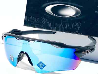 Oakley OO9208-5538 Black Plastic Frame with Blue Polarized Lenses