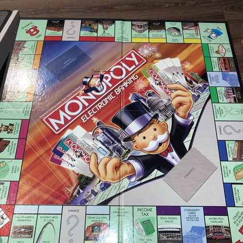 Parker Brothers 2007 Monopoly Banca Electrónica Juego de Mesa-Completo - Imagen 7 de 11