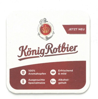Beer mat König Pilsener red beer Duisburg new