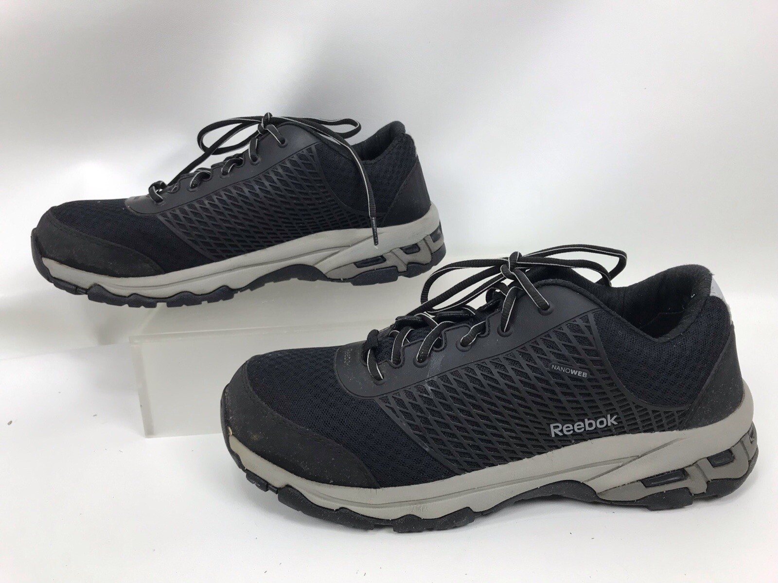 Reebok  Heckler Composite Toe Work Shoes Men's Size 10 W Black RB4625 thumbnail 6