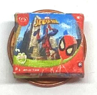 Puppenhaus Spider Man Eiscreme Leere Packung Gefrierschrank Küchenzubehör Tumdee