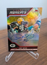 2025 Topps Finest Moments LeRoy Butler On-Card Auto Gold 36/50 JERSEY MATCH!