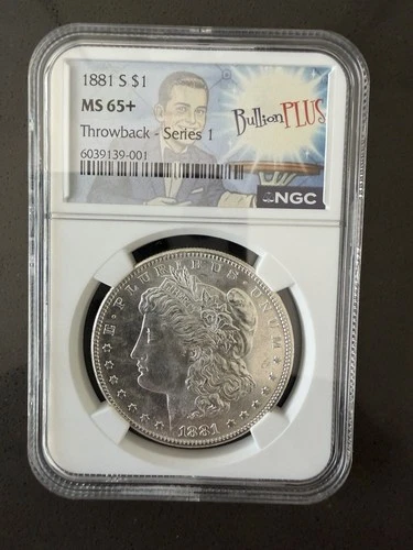 1881-S NGC MS 65 Morgan Silver Dollar, Uncirculated, San Francisco Mint, $1