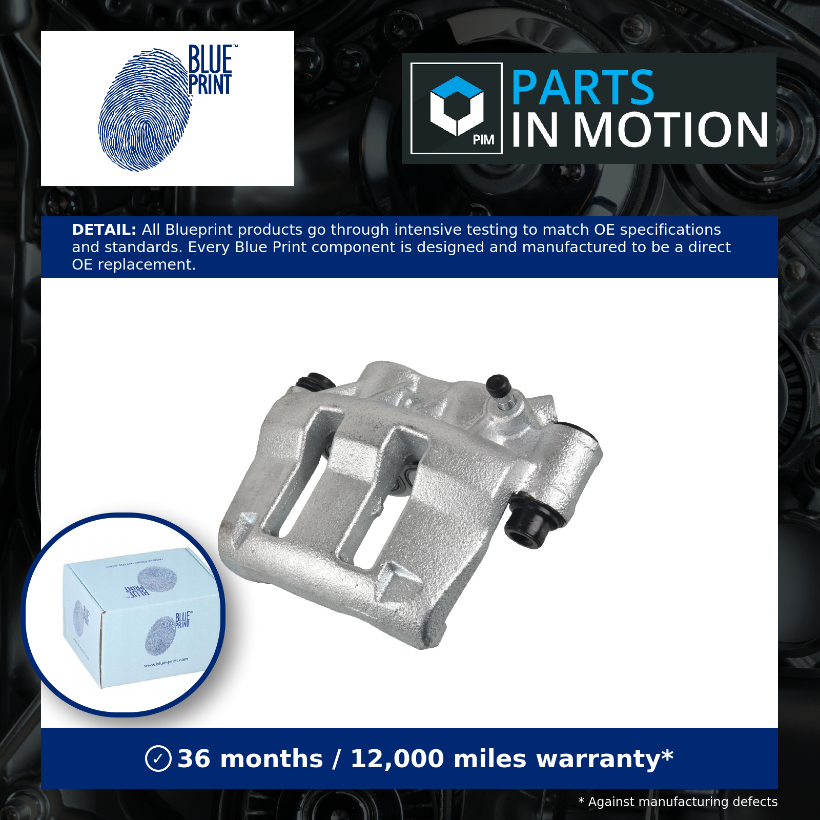 Brake Caliper Front Left ADBP450125 Blue Print 4101100QAE 009121358 09121358 New