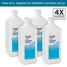 Equate 70 Isopropyl Rubbing Alcohol 32 fl oz 4-Pack HSA/FSA Eligible