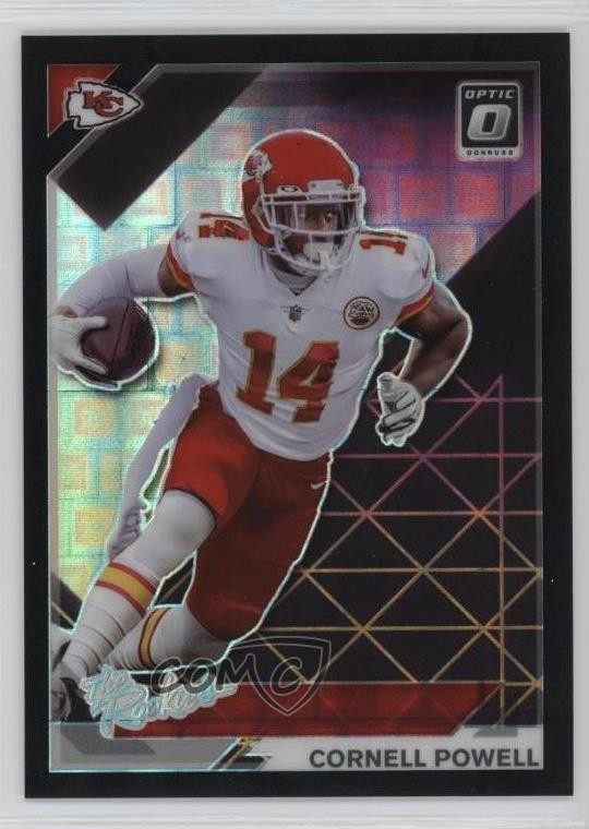 2021 Donruss Optic The Rookies Black Pandora Prizm /25 Cornell Powell RC nd3