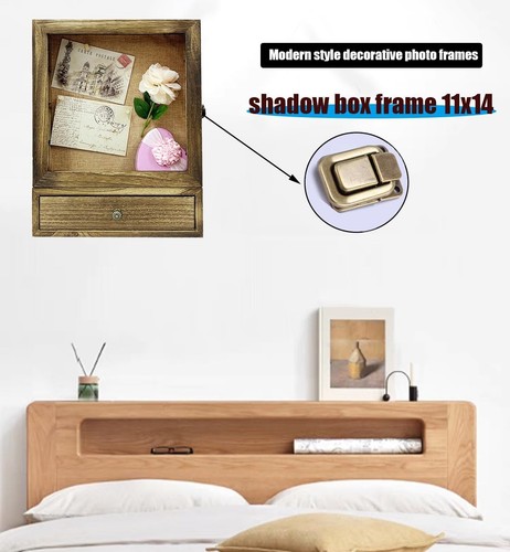 Unique 11x14 Shadow Box with 3 Shelves - Perfect Gift for Cherished Memories - Picture 5 of 8