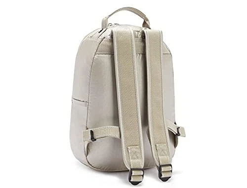 (TG. Taglia unica) Kipling - Borsa Messenger, Unisex, Seoul, Argento (Metallic G - Immagine 3 di 4