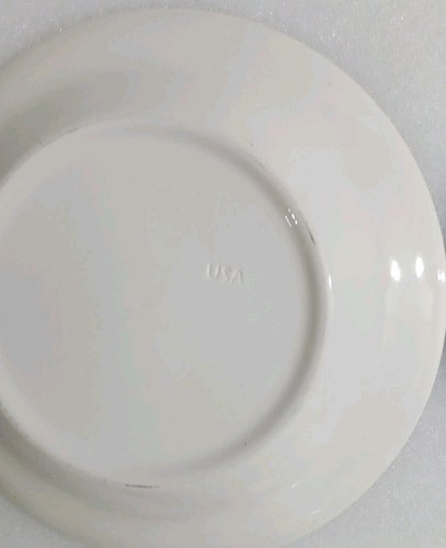 2 Royal China Americana Sussex Ironstone 11.5"Brown Floral Dinner Plates - Picture 5 of 5