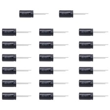 20 Pcs 1000uF 50V 13x25mm Aluminum Electrolytic Capacitors Black Z3N52686