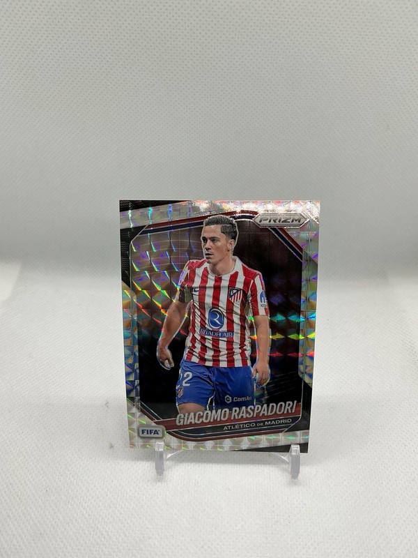 2025-26 Panini Prizm FIFA Soccer Giacomo Raspadori #8 Mosaic Atletico De Madrid