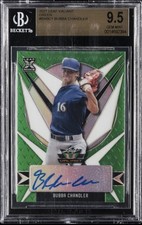 BUBBA CHANDLER RC AUTO!! 2021 Leaf Valiant Green Pirates Auto BGS 9.5 Gem Mint