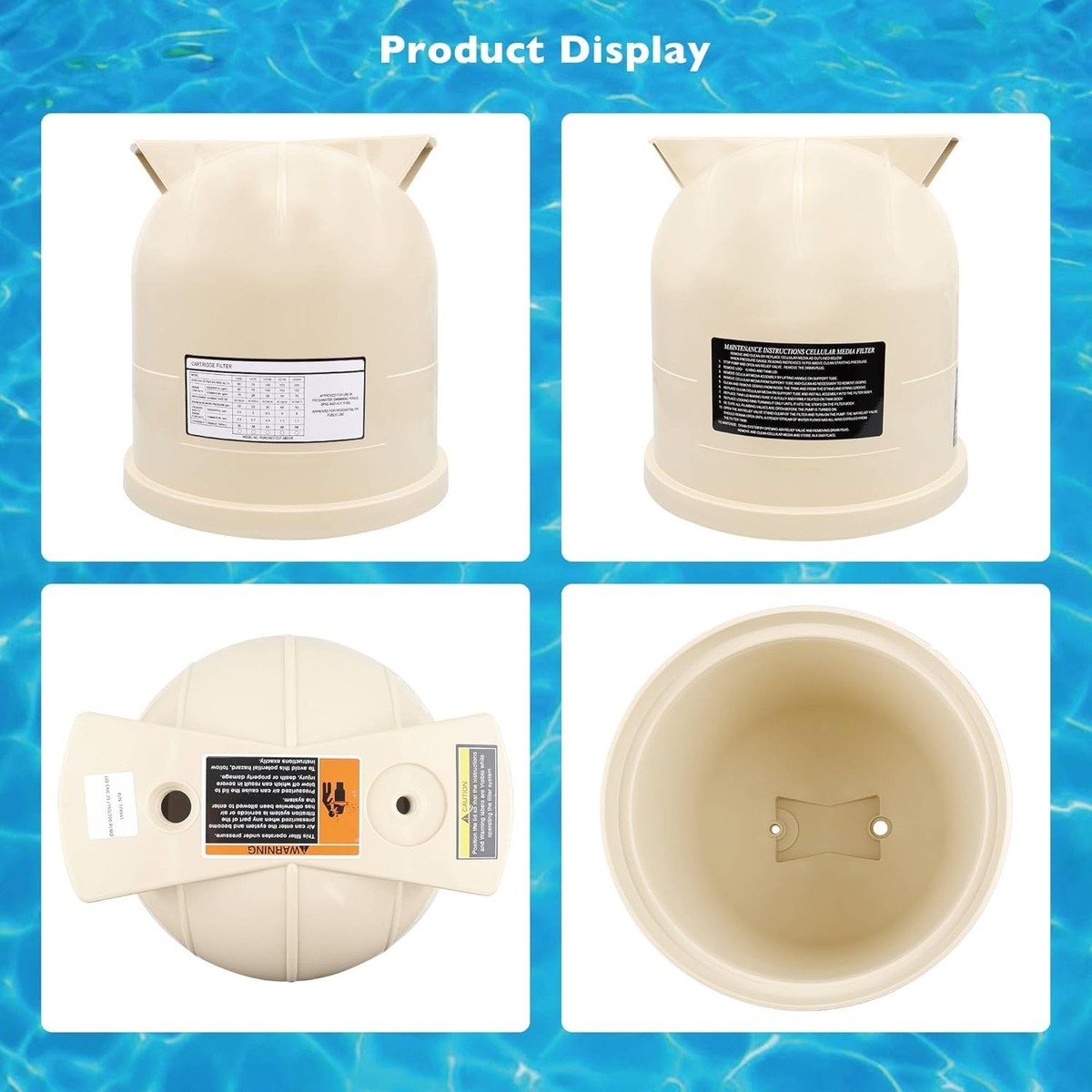 Pool Filter Cover Lid Fit Clean & Clear Pentair Predator