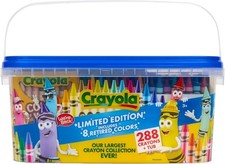 Crayola Crayon Tub 288 Ct Limited Edition Bulk Set for School Art Classroom  