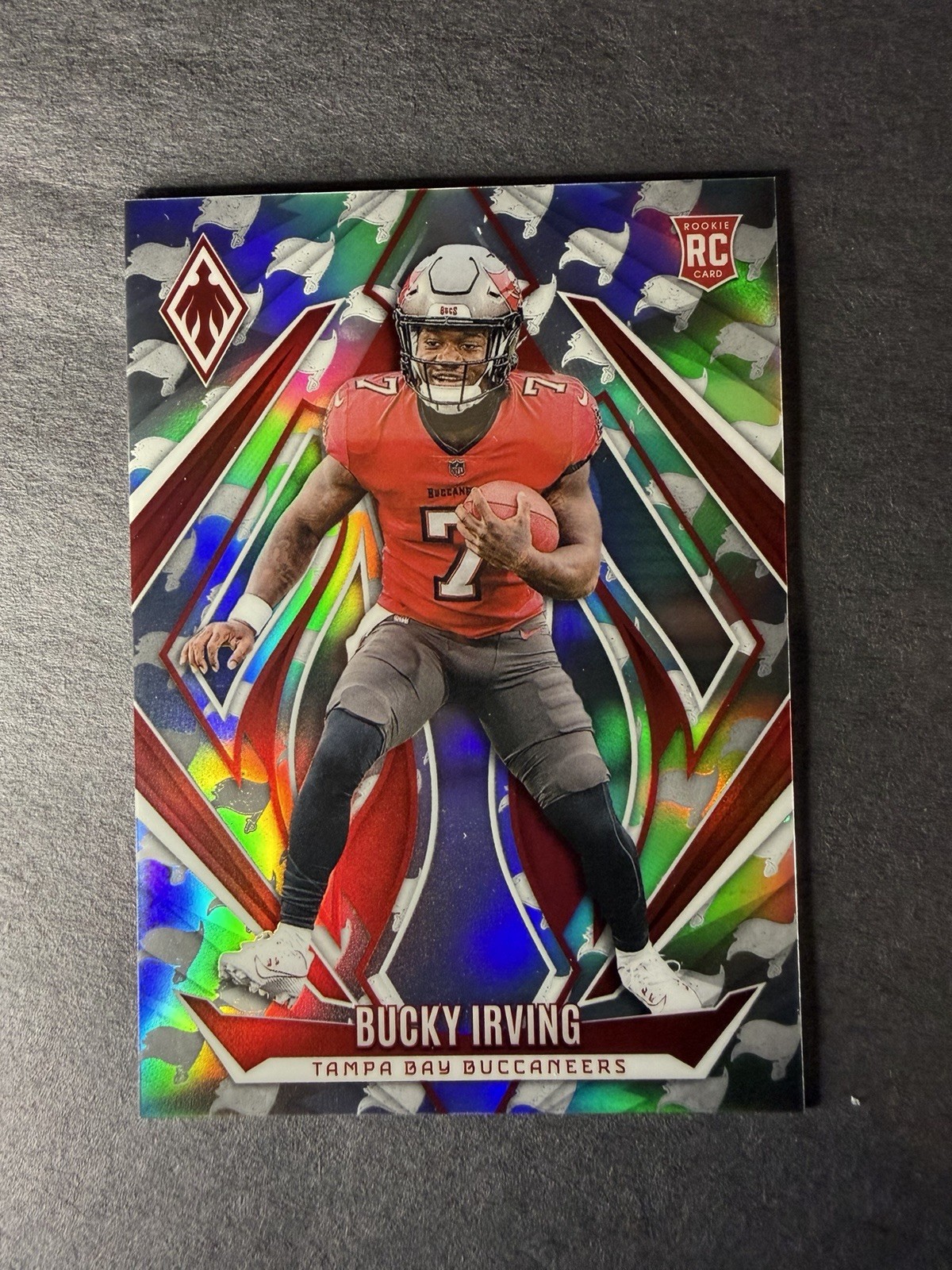 2024 Panini Phoenix Bucky Irving #166 Team Logo /299 RC  Buccaneers