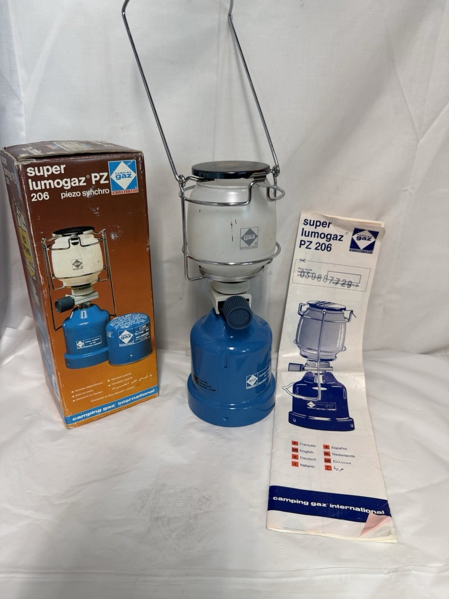 VTG Super Lumogaz PZ 206 Camping Gaz Light Lamp Lantern Paris