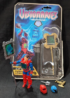 1987 Hasbro Visionaries Lot! Cryotek Figure + Mixed Accessories & Cardback!