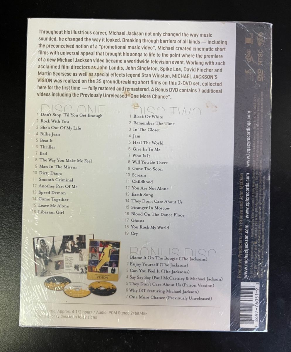Michael Jackson's Vision (DVD) 886977605192| eBay