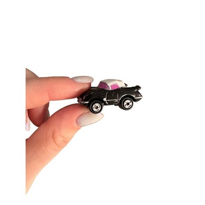 Vintage Micro Machines '55 Corvette Coupe Black White Top 1986 Galoob