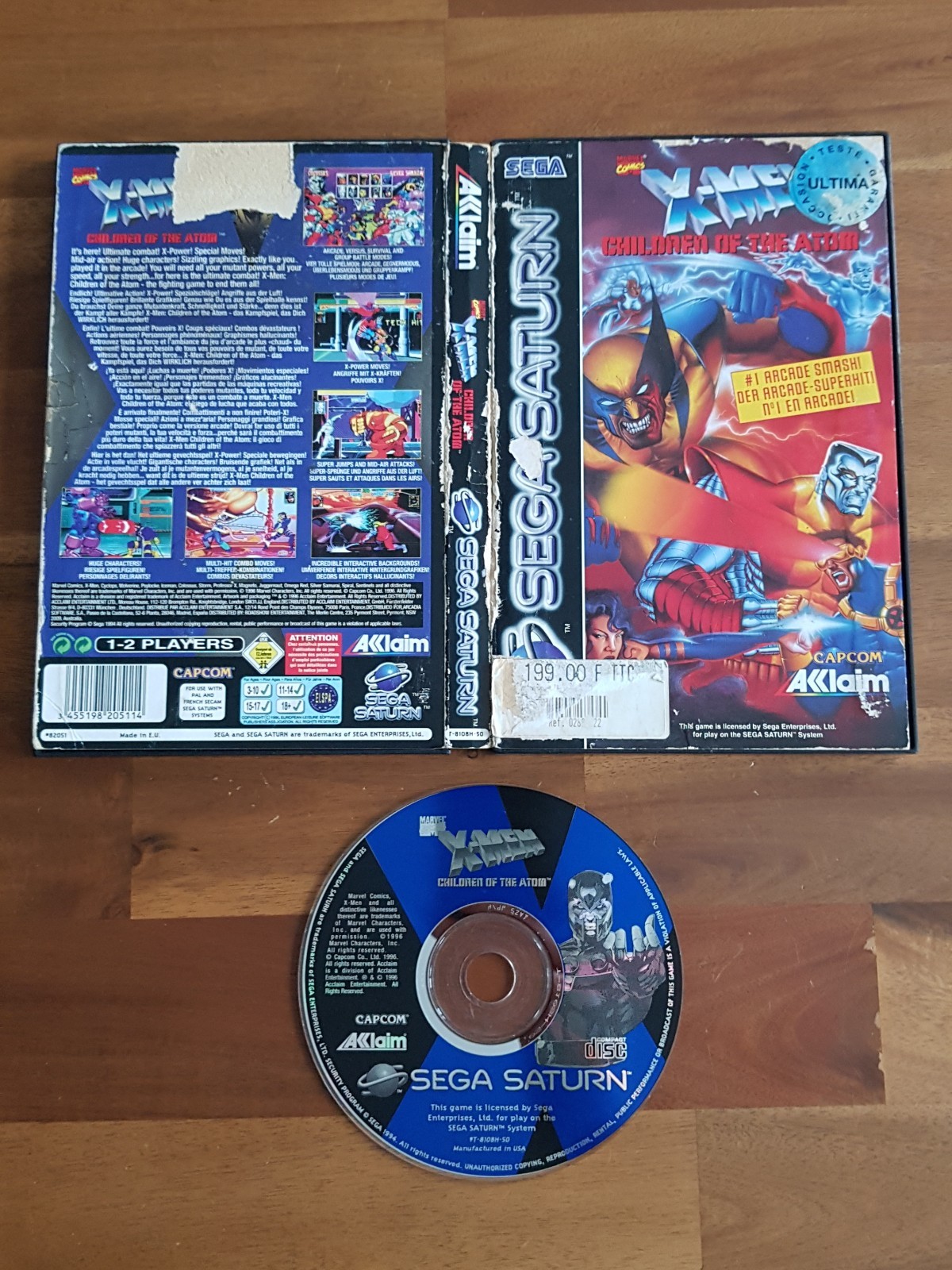 X-Men Children of the Atom Sega Saturn Pal