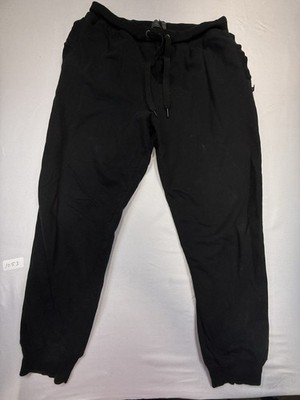 Kenneth Cole Reaction Men s XL Black Jogger Sweatpants Drawstring Cotton Blend