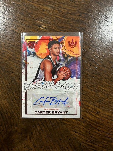 2025-26 Panini Court Kings Carter Bryant Fresh Paint Rookie AUTO AUTOGRAPH #/49