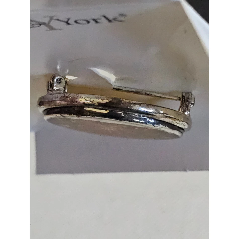 Prestige York Angel Brooch Gold Glitter Pin with Box – Vintage Costume Jewelry - Image 4 of 4