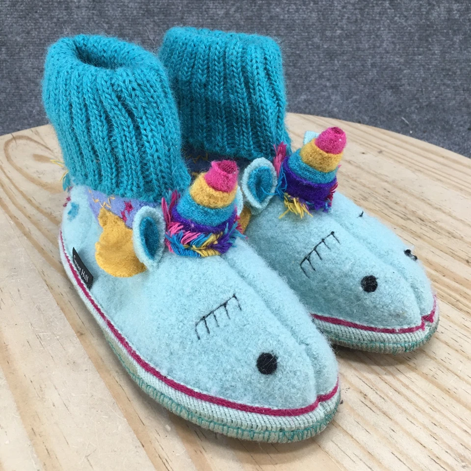 Zapatillas Granate Hill Niño 3 Botines Azul Sin Cordones Unicornio Plegable Tejido Foto 3 de 4